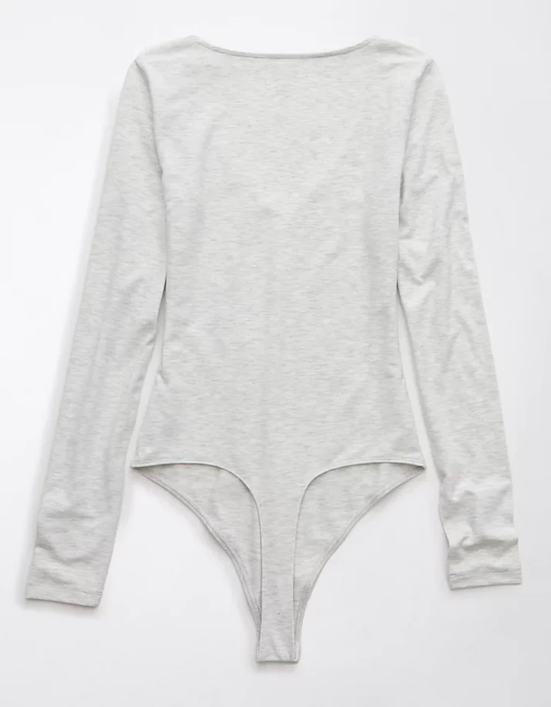 AE Long-Sleeve V-Neck Bodysuit