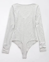 AE Long-Sleeve V-Neck Bodysuit
