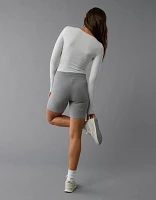 AE Long-Sleeve V-Neck Bodysuit