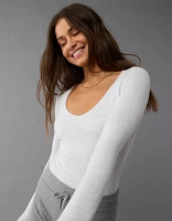 AE Long-Sleeve V-Neck Bodysuit