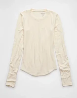 AE Cozy Up Long-Sleeve Layering T-Shirt