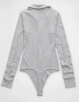 AE Long-Sleeve Collared Bodysuit