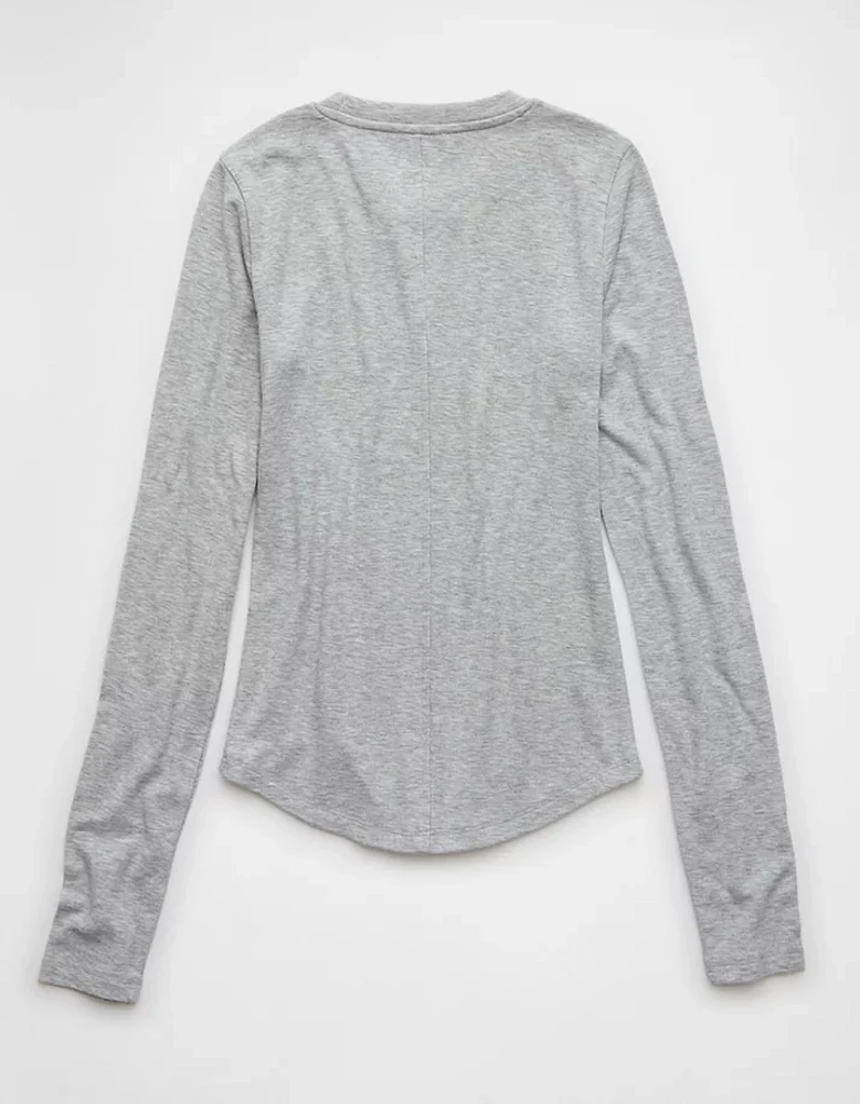 AE Cozy Up Long-Sleeve Layering T-Shirt