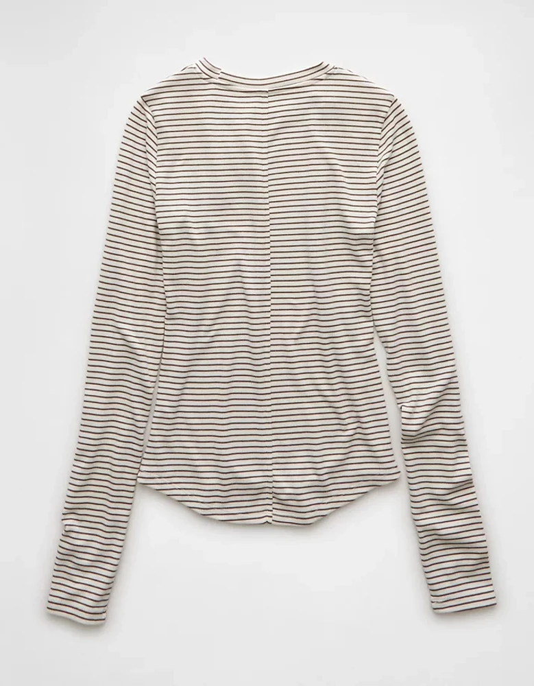 AE Cozy Up Long-Sleeve Layering T-Shirt