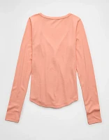 AE Long-Sleeve Henley T-Shirt