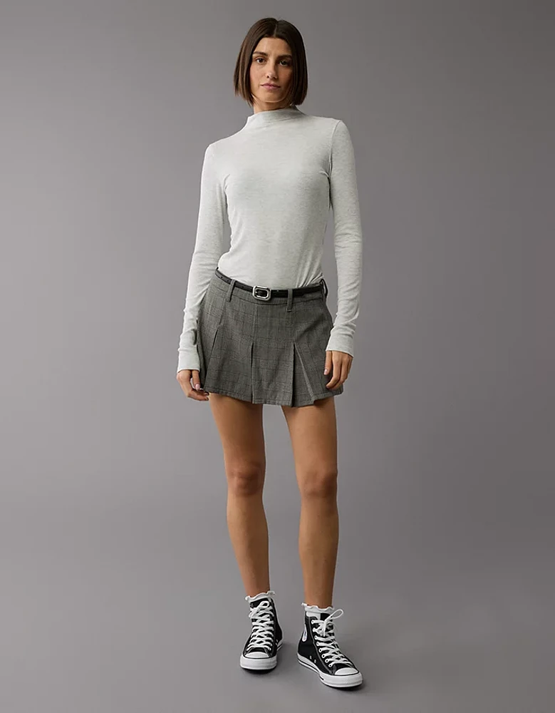 AE Soft & Sexy Long-Sleeve Mock Neck T-Shirt