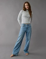 AE Soft & Sexy Long-Sleeve Mock Neck T-Shirt
