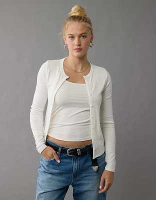 T-shirt boutonné à manches longues AE