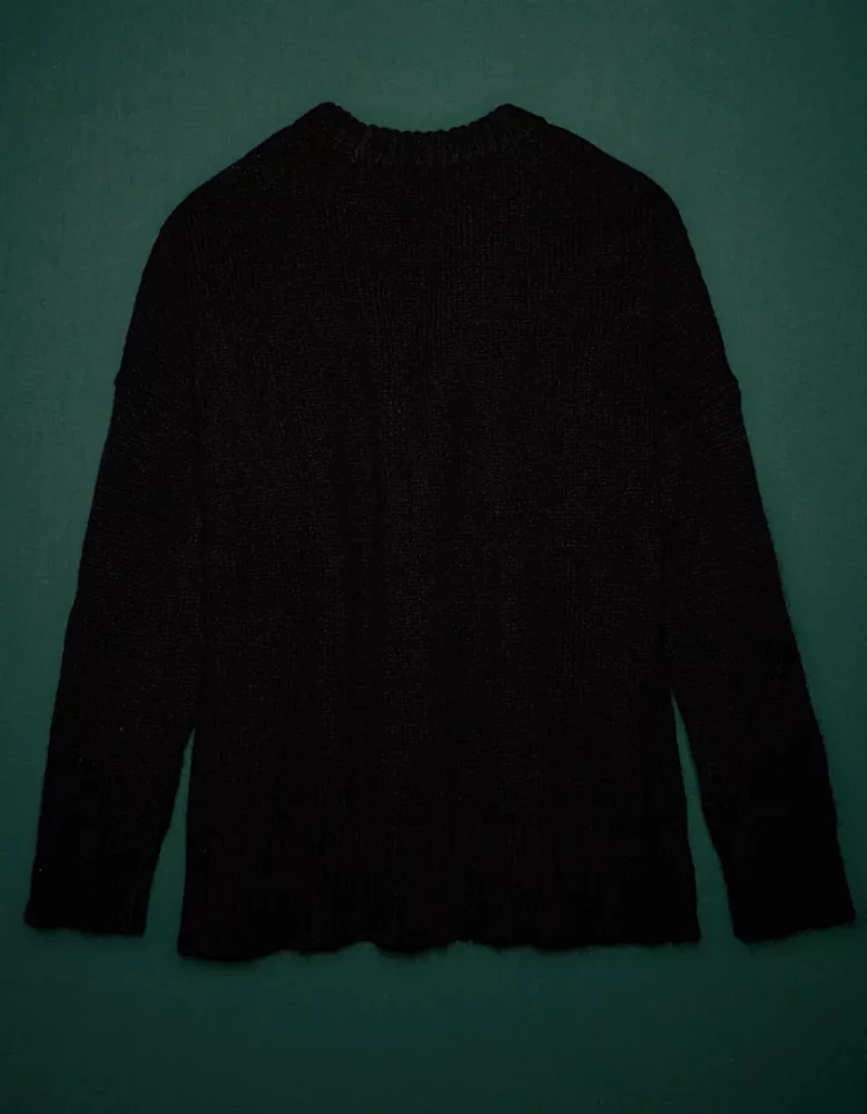 Chandail petit ami en mélange de mohair haut gamme AE77
