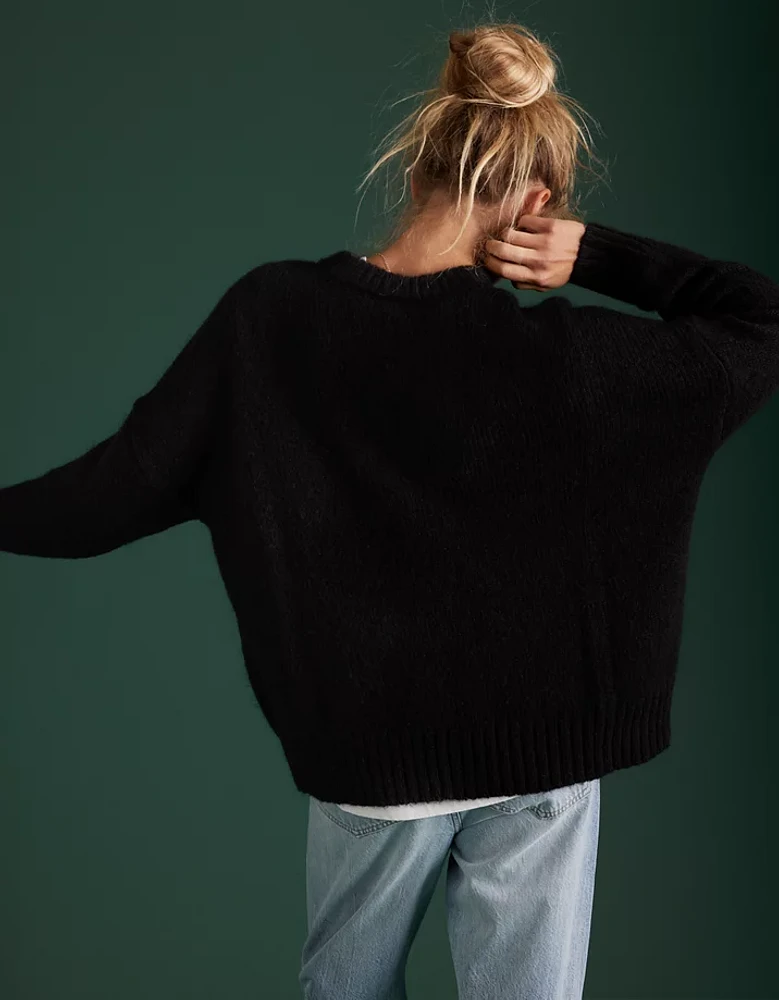 Chandail petit ami en mélange de mohair haut gamme AE77