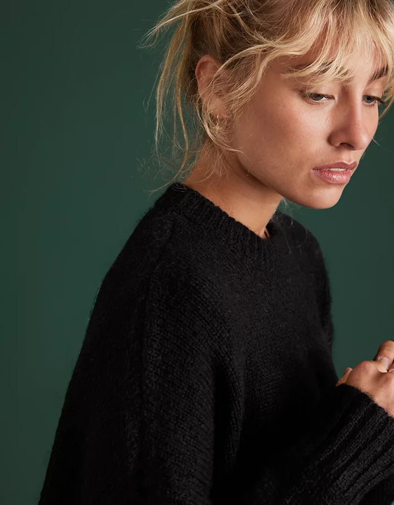 Chandail petit ami en mélange de mohair haut gamme AE77