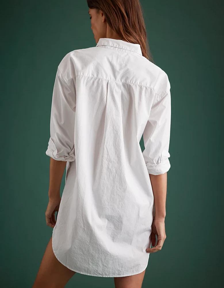 Robe-chemisier en popeline haut de gamme AE77