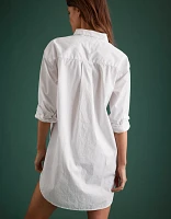 Robe-chemisier en popeline haut de gamme AE77