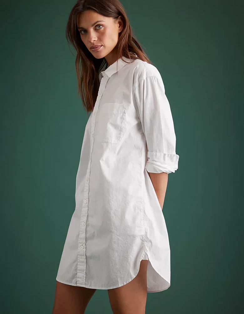 Robe-chemisier en popeline haut de gamme AE77