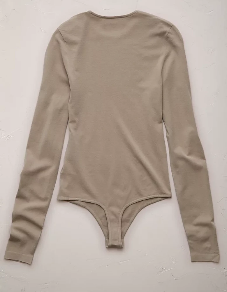AE77 Premium Seamless Crew Neck Bodysuit