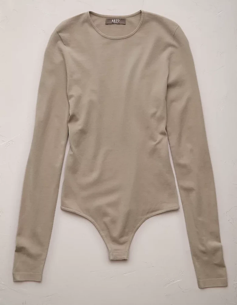 AE77 Premium Seamless Crew Neck Bodysuit