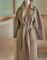 AE77 Premium Wool-Blend Wrap Coat