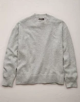 AE77 Premium Cashmere-Blend Crew Neck Boyfriend Sweater