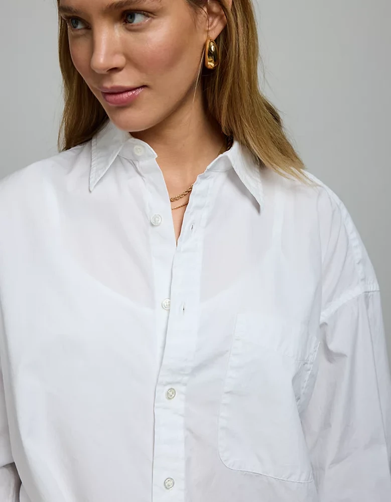 AE77 Premium Poplin Boyfriend Shirt