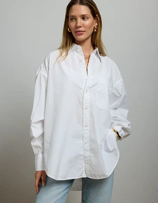 AE77 Premium Poplin Boyfriend Shirt