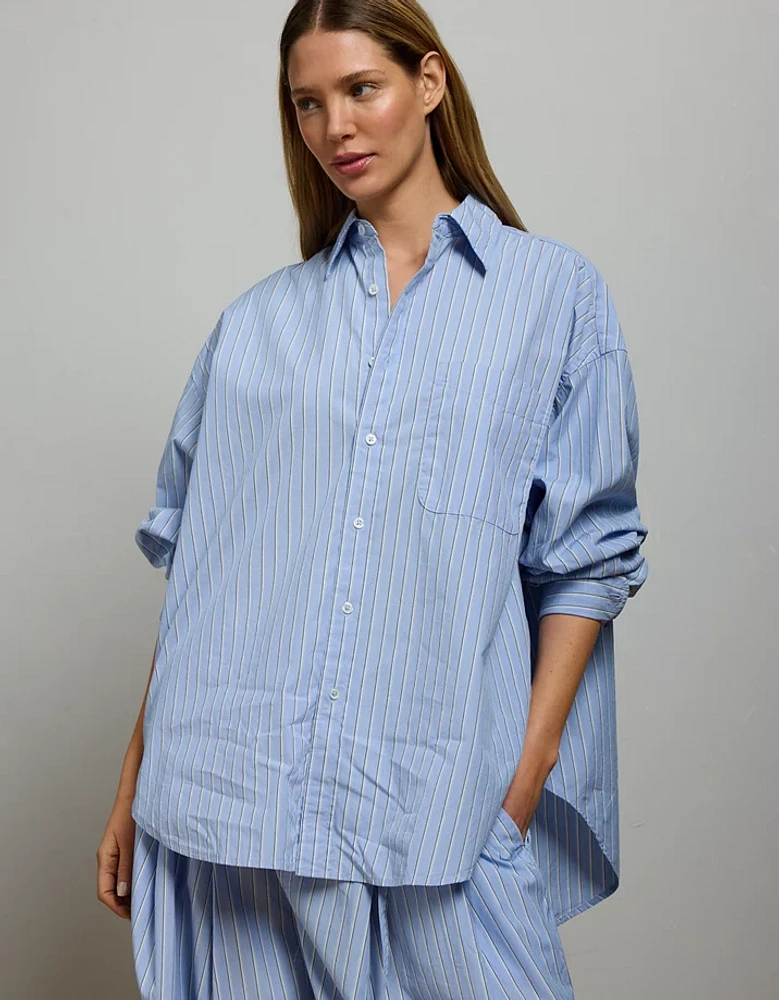 AE77 Premium Poplin Boyfriend Shirt