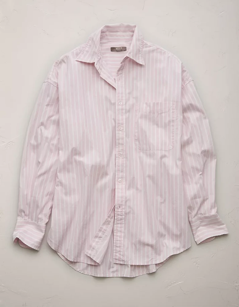 AE77 Premium Poplin Boyfriend Shirt