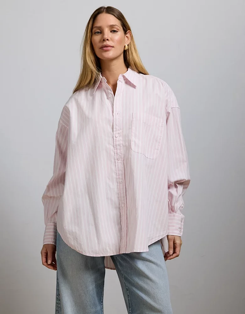 AE77 Premium Poplin Boyfriend Shirt