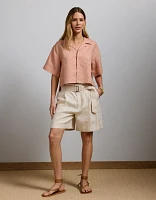 AE77 Premium Linen Camp Shirt