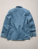 AE77 Premium Linen-Silk Blend Double-Breasted Blazer