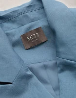 AE77 Premium Linen-Silk Blend Double-Breasted Blazer