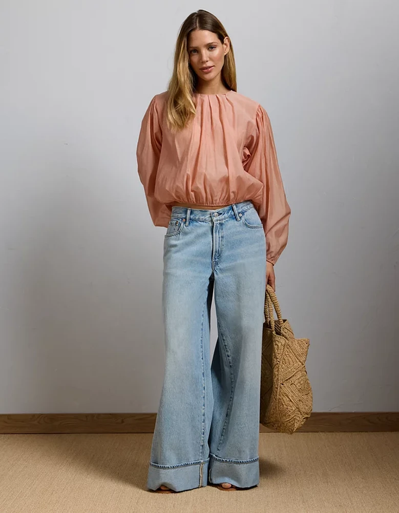 AE77 Premium Bubble Blouse
