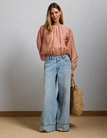 AE77 Premium Bubble Blouse