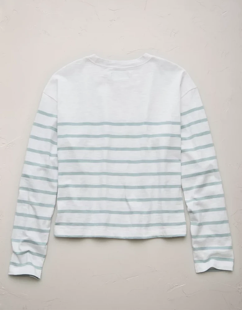 T-shirt droit à manches longues haut de gamme AE77