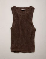 Débardeur en tricot de lin haut gamme AE77