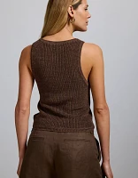 Débardeur en tricot de lin haut gamme AE77