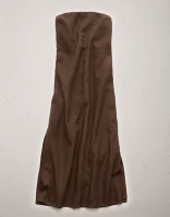 AE77 Premium Strapless Linen Midi Dress