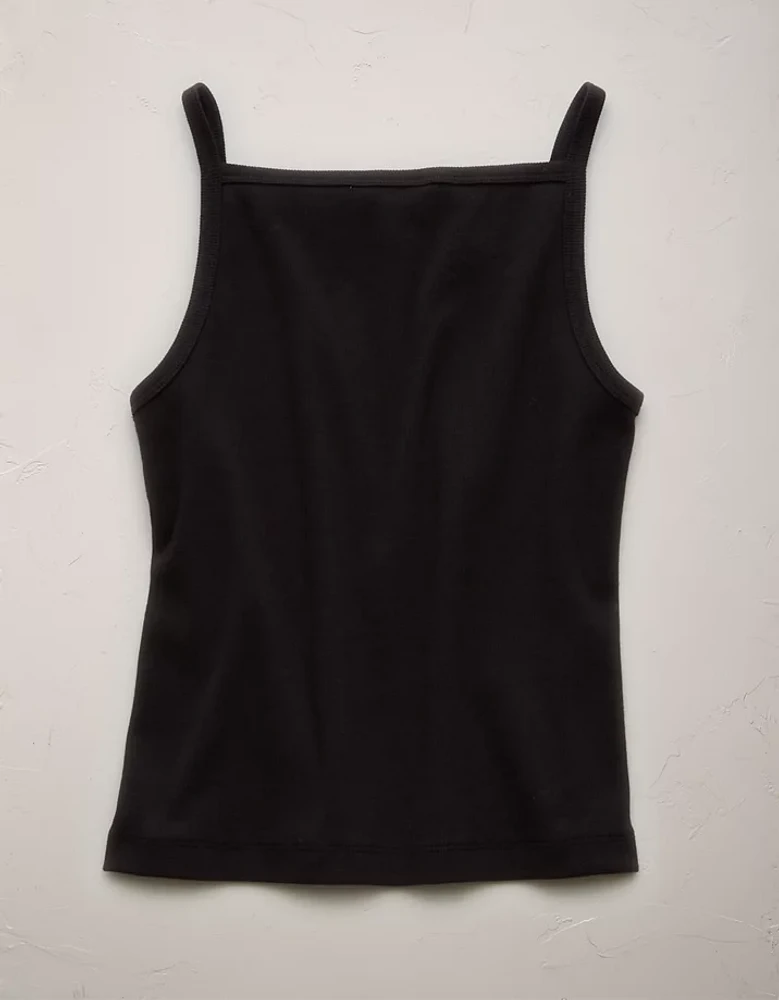 AE77 Premium Straight Neck Tank Top
