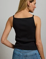AE77 Premium Straight Neck Tank Top