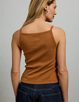 AE77 Premium Straight Neck Tank Top
