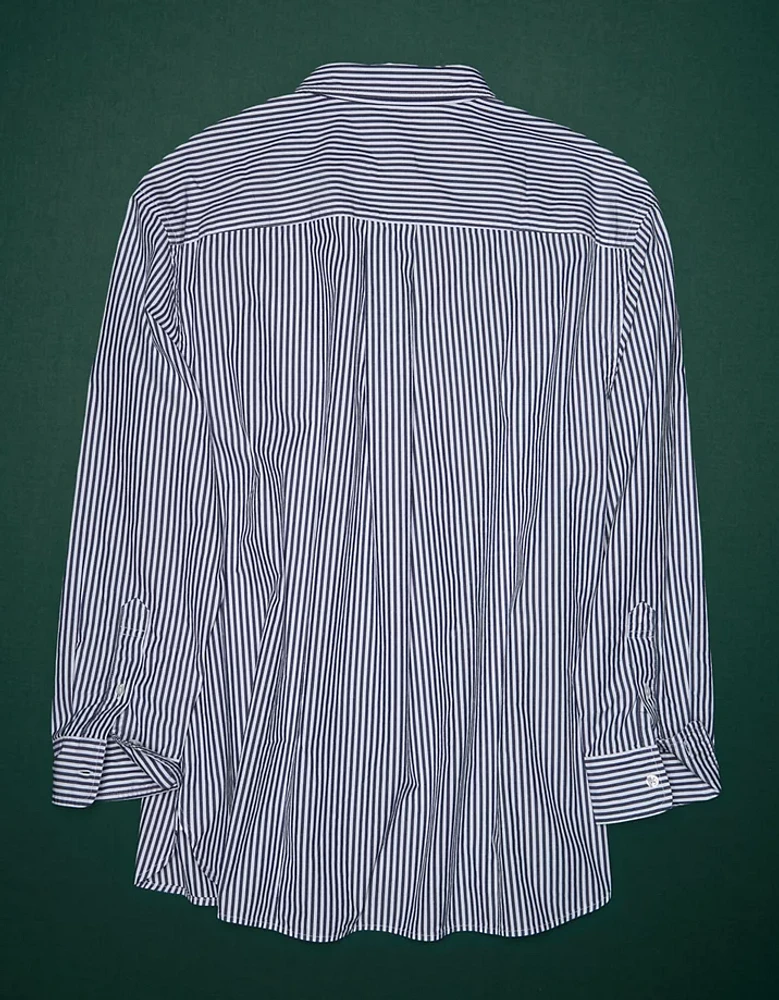 Chemisier petit ami en popeline haute de gamme AE77