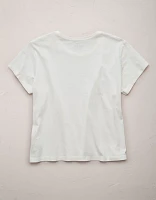 T-shirt droit court à col rond haut de gamme AE77