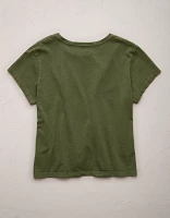 AE77 Premium Boxy Cropped Crewneck T-Shirt