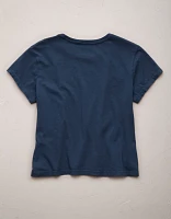 AE77 Premium Boxy Cropped Crewneck T-Shirt