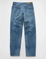 Jean coupe tonneau ample à taille basse extensible et rigide AE