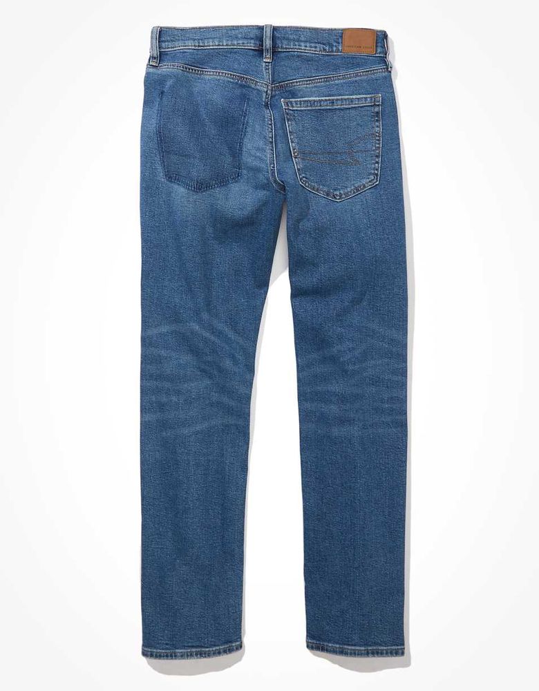 AE Stretch Ripped Low-Rise '90s Straight Jean