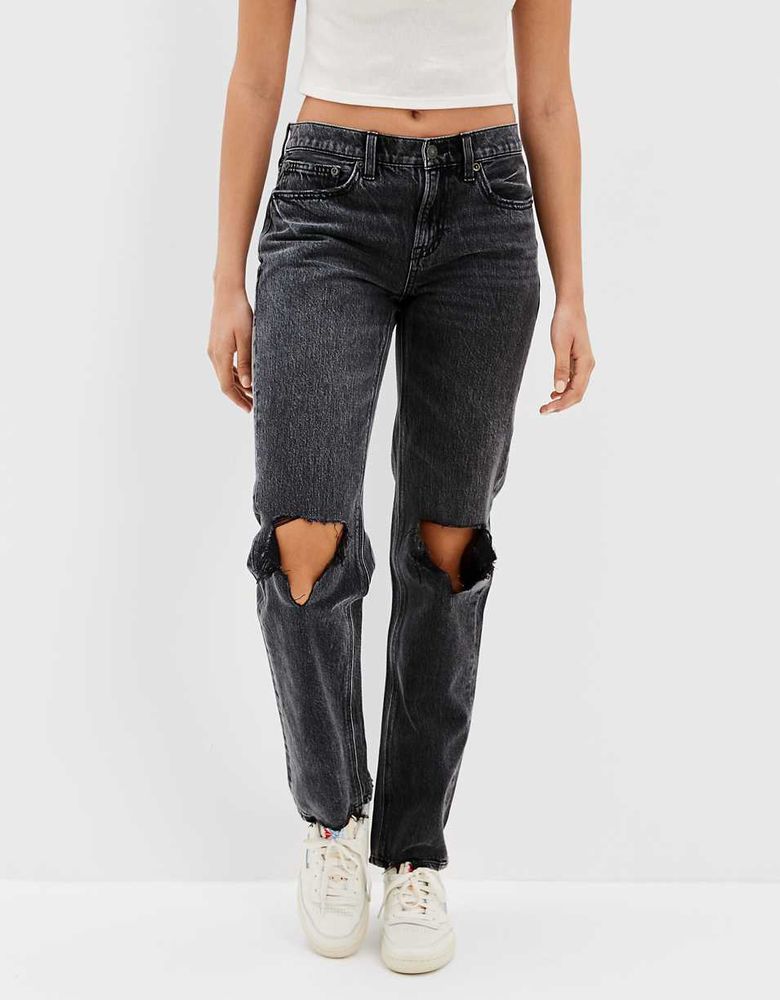 AE Ripped Low-Rise '90s Straight Jean