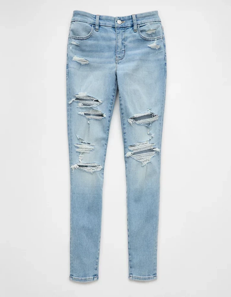 Jegging en rondeur à taille haute déchiré Next Level AE