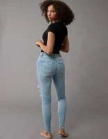 Jegging en rondeur à taille haute déchiré Next Level AE
