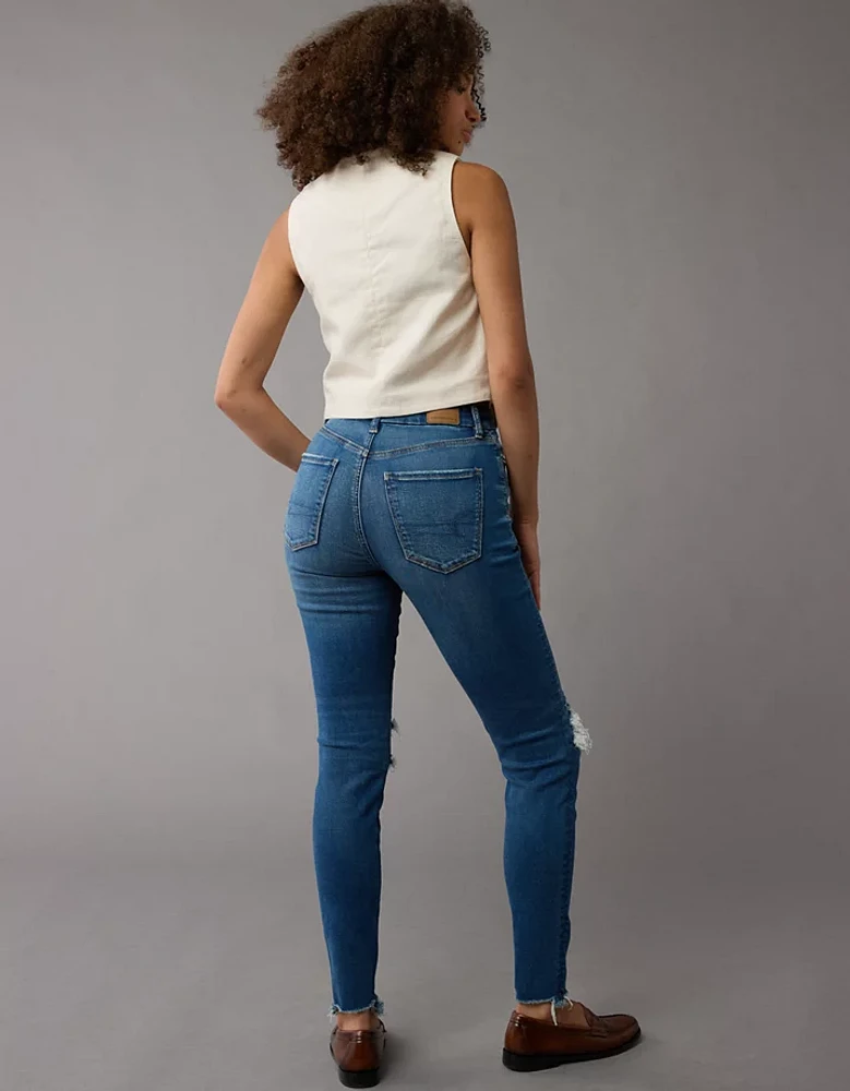 Jegging en rondeur à taille haute déchiré Next Level AE