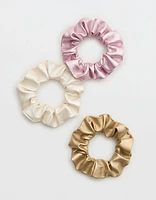 OFFLINE By Aerie Metallic Scrunchie 3-Pack